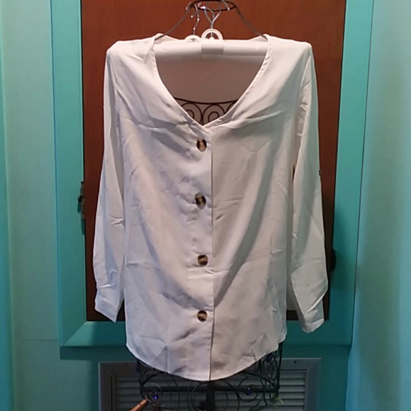 Long to Short Sleeve Blouse - Picture 1 of 6